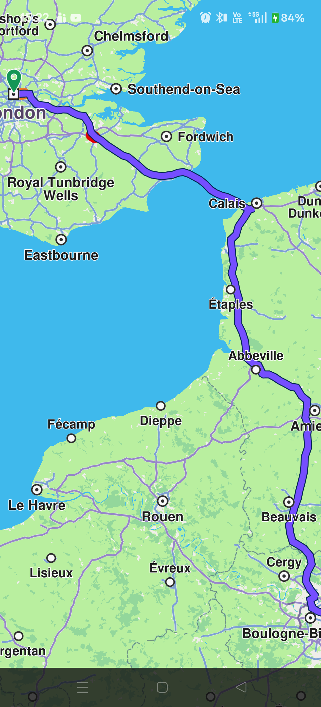 Route without padding