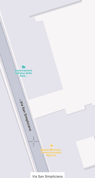 Displaying a cursor selected street name