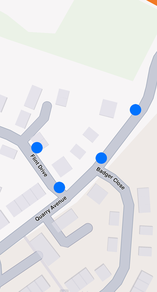 Display point-type markers