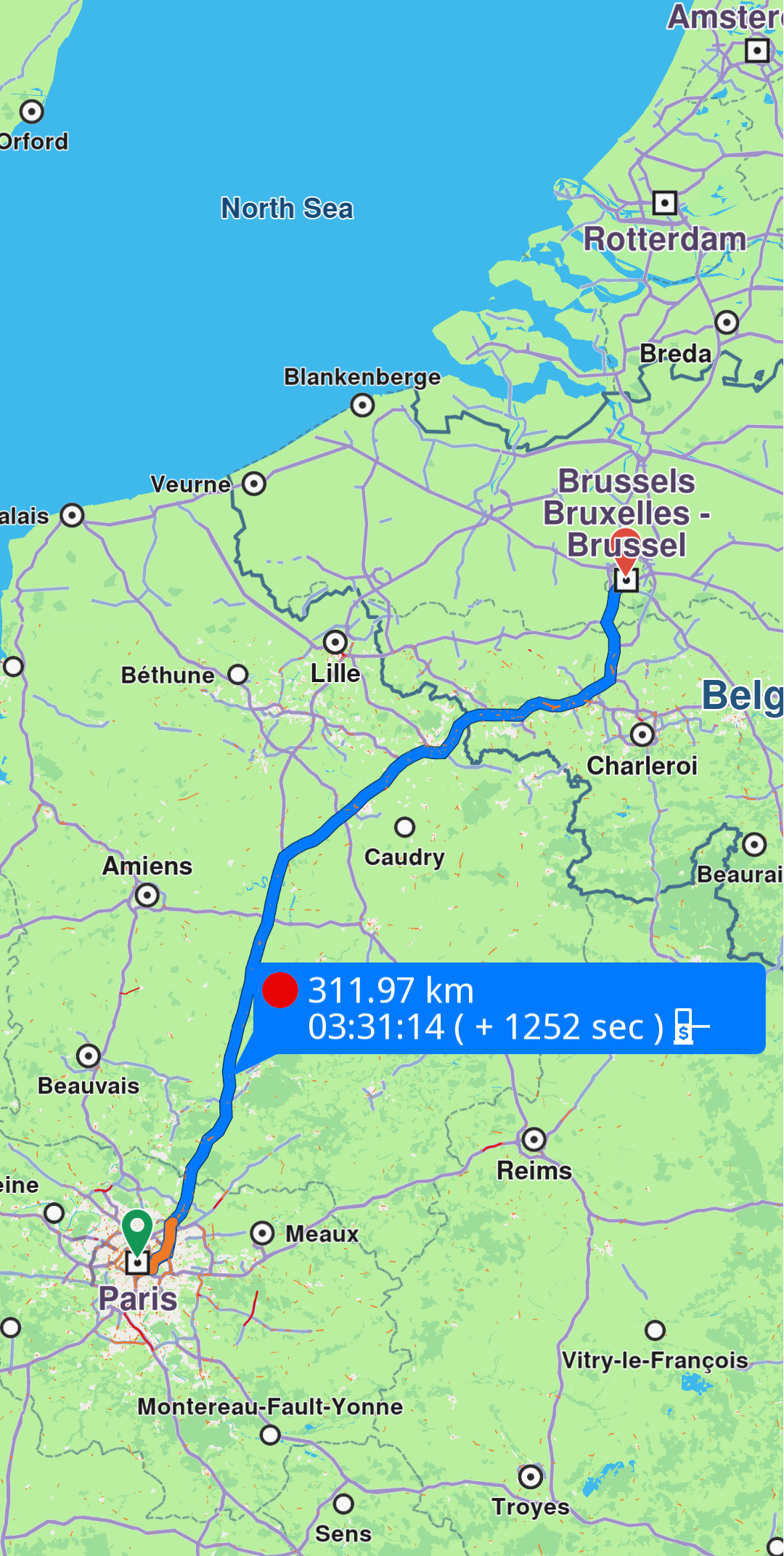Route with generated label